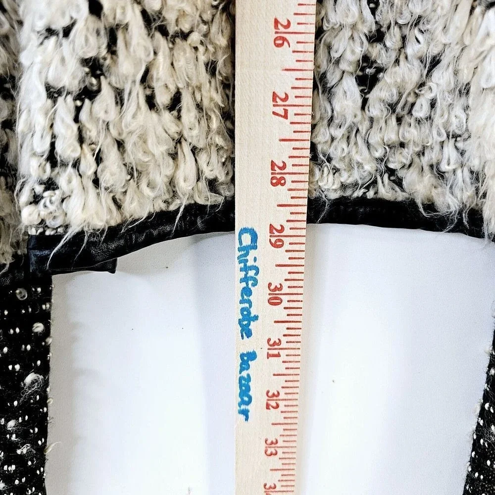 KUT from‎ the Kloth Waterfall Open Front Textured Knit Vest Women's Large Casual